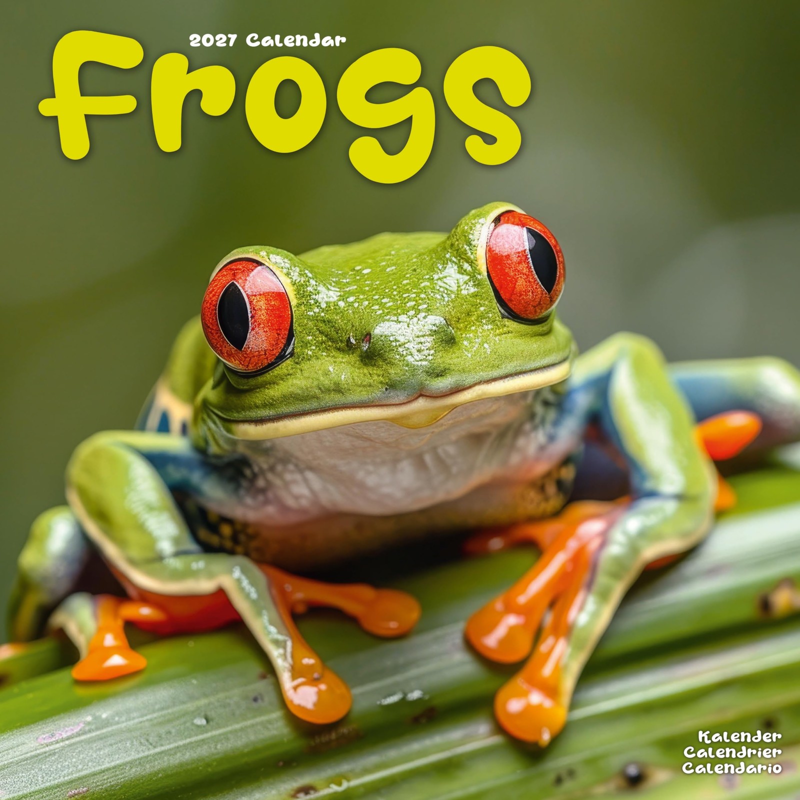 Frogs 2027 Calendar | Square Wall Calendar | Reptile Gift | Plastic Free Packaging | by Avonside Publishing - Image 3