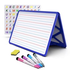 Small Dry Erase White Board with Stand, Double Sided Dry Erase Board for Kids...
