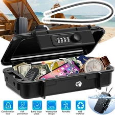 Safe Box Portable Money Jewelry Security Box Digital Lock Fireproof Waterproof