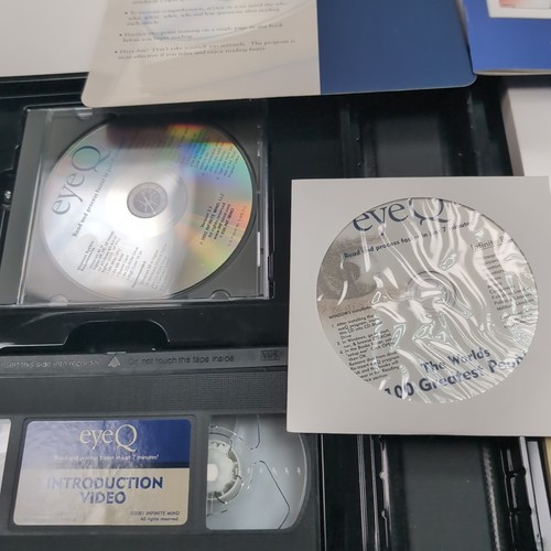 EYEQ Infinite Mind EYE Q Speed Reading Improvement Brain Enhancement Kit VHS CD - Picture 5 of 7