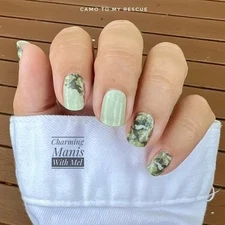 Color Street Nail Polish Strips - CAMO TO MY RESCUE (FDF290) GREEN CAMOFLAUGE