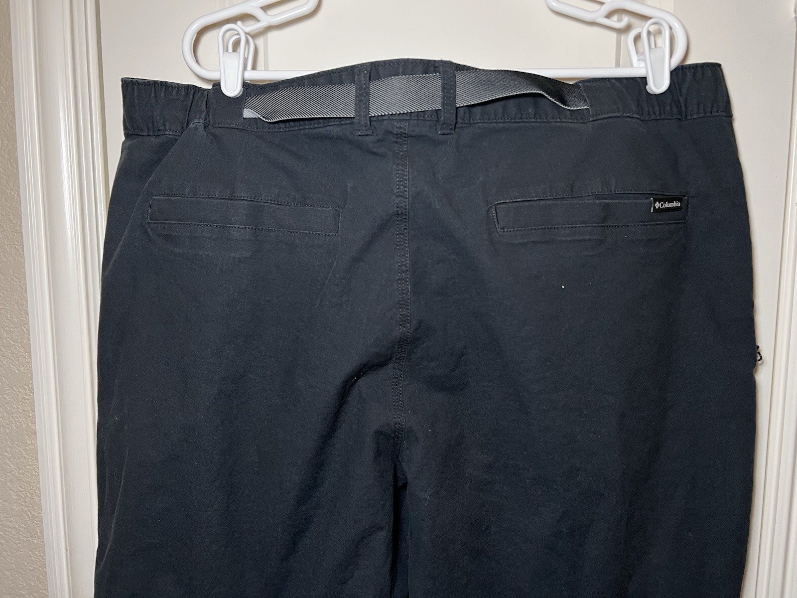 COLUMBIA Men's Black Straight Fit Utility Pants With Belt 44x32 thumbnail 14