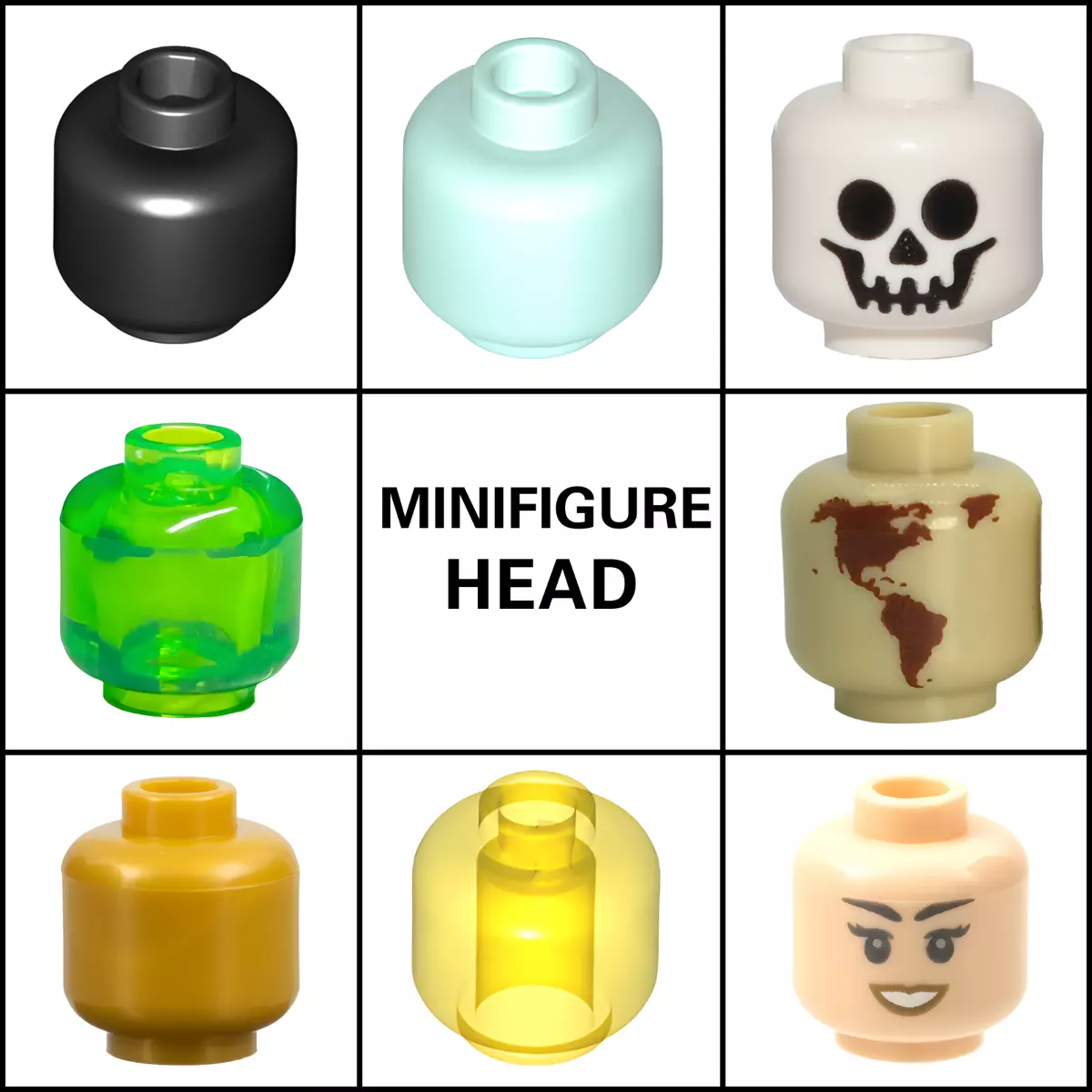 Lego head 2025 collection