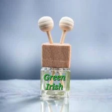 Green Irish Creed Type Car Air Freshener reed Diffuser Bottle Clip 8ml New.