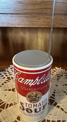 Campbells Soup Can AM / FM Vintage Radio in Box  1996 WORKS!