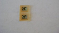 Lionel Black Large GM Water Decals pkg. of 2 -original