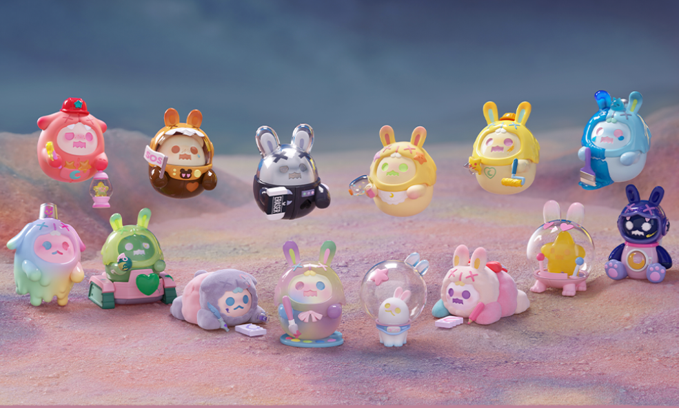 F.UN ShinWoo The Lonely Moon Space Ghost Bunny Series Blind F.UN ShinWoo The Lonely Moon Space Ghost Bunny Series Blind