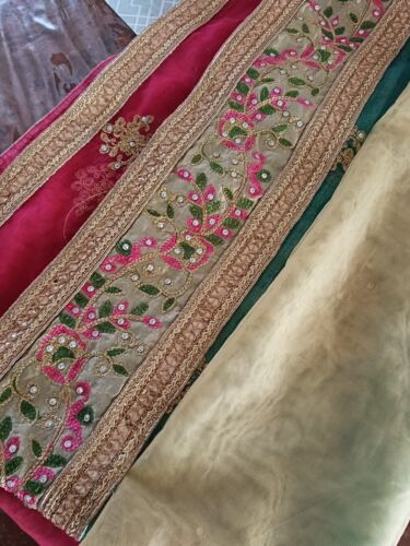 Indian dupatta, Bridal dupatta,Wedding net dupatta, Mehndi bridal dupatta scarf - Picture 11 of 14