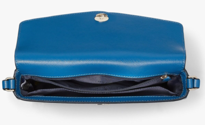 Kate Spade Sadie Envelope Crossbody Bag Blue Leather K7378 Purse