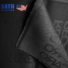 1m1.6m Jdm Black Diy Recaro Fabric Cloth For Car Seat Panel Armrest Decoration