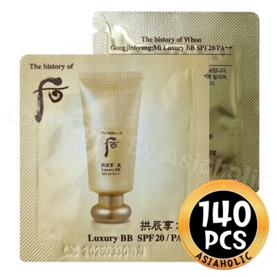 The history of Whoo Gongjinhyang:Mi Luxury BB Cream 1ml x 140pcs (140ml) Sample