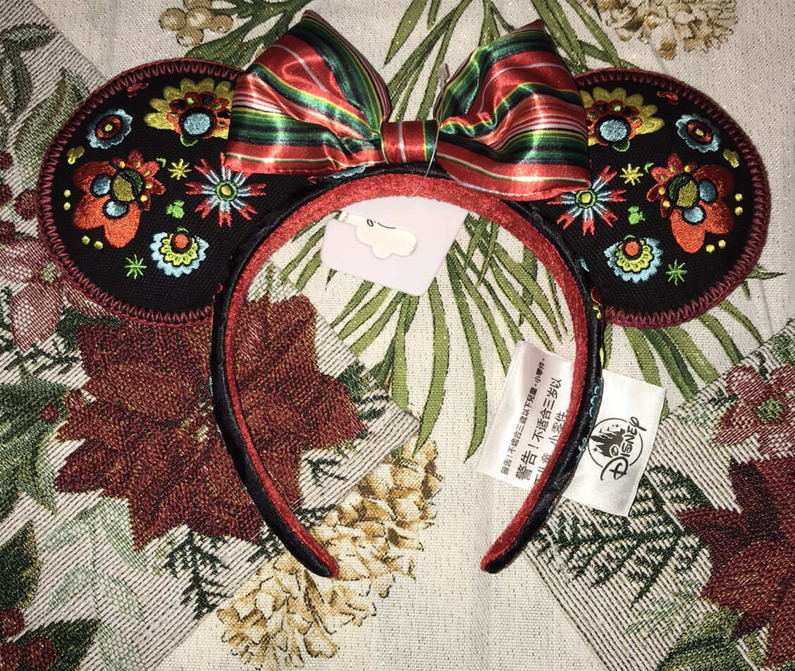 Disney Parks Epcot embroidered Mexico Minnie Mouse Ears Headband Adult m_66849856f9927cc7d63d3c91.jpg main image 2