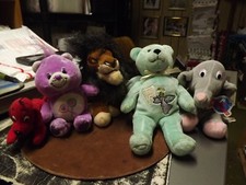 PLUSH TOY ANIMAL LOT 5 TOTAL CLIFFORD LION KING SCAR CARE BEAR PLANET HOLLYWOOD