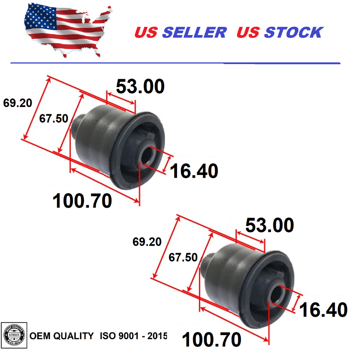 Rear Crossmember Bushing for Toyota Corolla 2014-2019 48725-02350