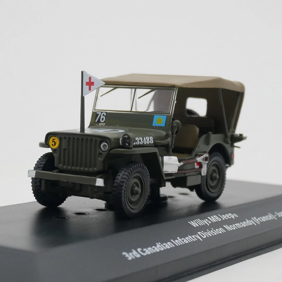 Ixo escala 1:43 diecast aleación Willys MB 1944 asuntos militares modelo de coche de juguete Foto 2 de 4