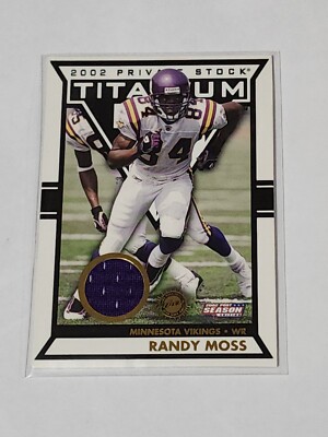 2002 Private stock titanium Randy moss Game Worn Jersey 315/435