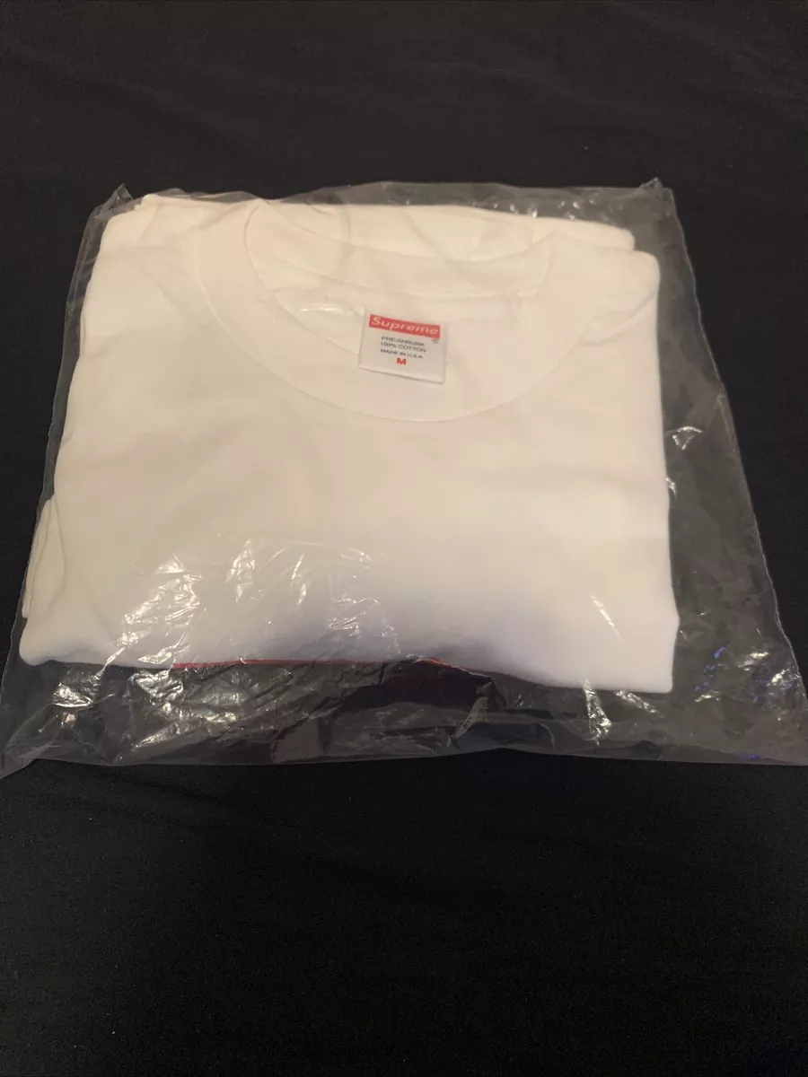 Authentic Supreme Logo Washed S/S Tee- White Size XL/ FW20 - NEW