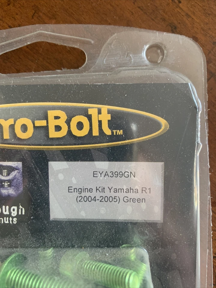 Pro-Bolt Crankcase Engine Cover Bolts Kit Yamaha YZF R1  2004-2005 04 05 Green - Image 2 of 2