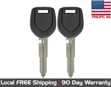 2x New Replacement Transponder Key for Select Mitsubishi Vehicle Chip PHILIPS 46