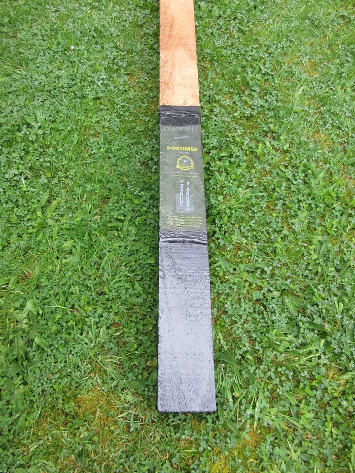 WOODEN FENCE POST - 10CM X 10CM X 2.4M - TANALISED - POST SAVER ...