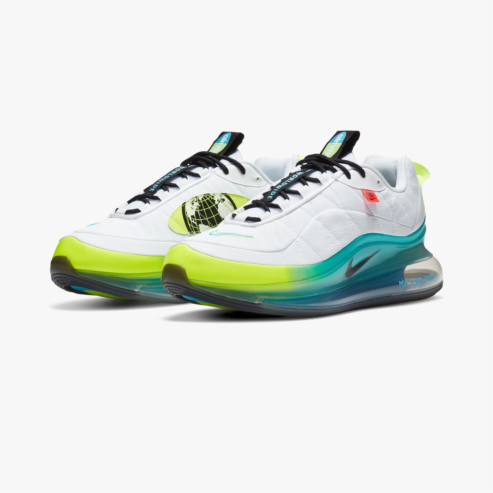 NIKE Men's Air Max 720-818 Worldwide White/Black/Blue Shoes CT1282-100 |  eBay