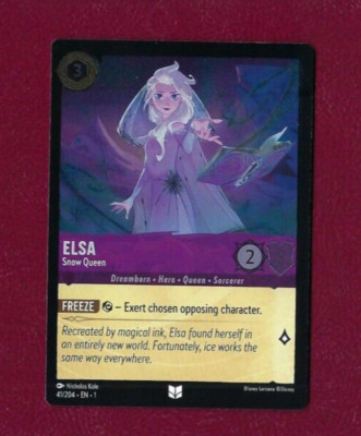 2023 Disney Lorcana First Chapter TCG 41/204 Uncommon Foil Elsa