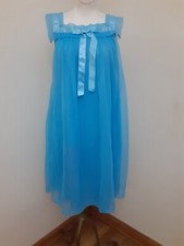 Vintage Henson Kickernick Short Chiffon Nightgown Lingerie Sleepwear Size 30...