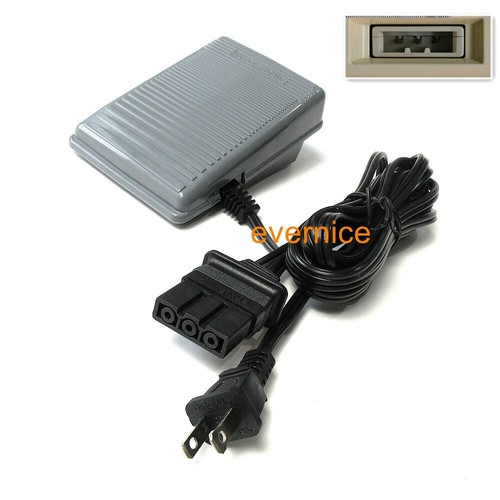 Foot Control Pedal With Power Cord Replacement For Brother Serger