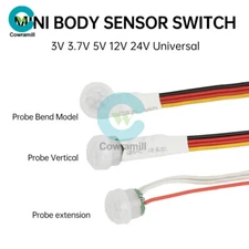 DC 3-24V Body Motion Sensor Switch Mini Motion PIR Pyroelectric Infrared Sensor