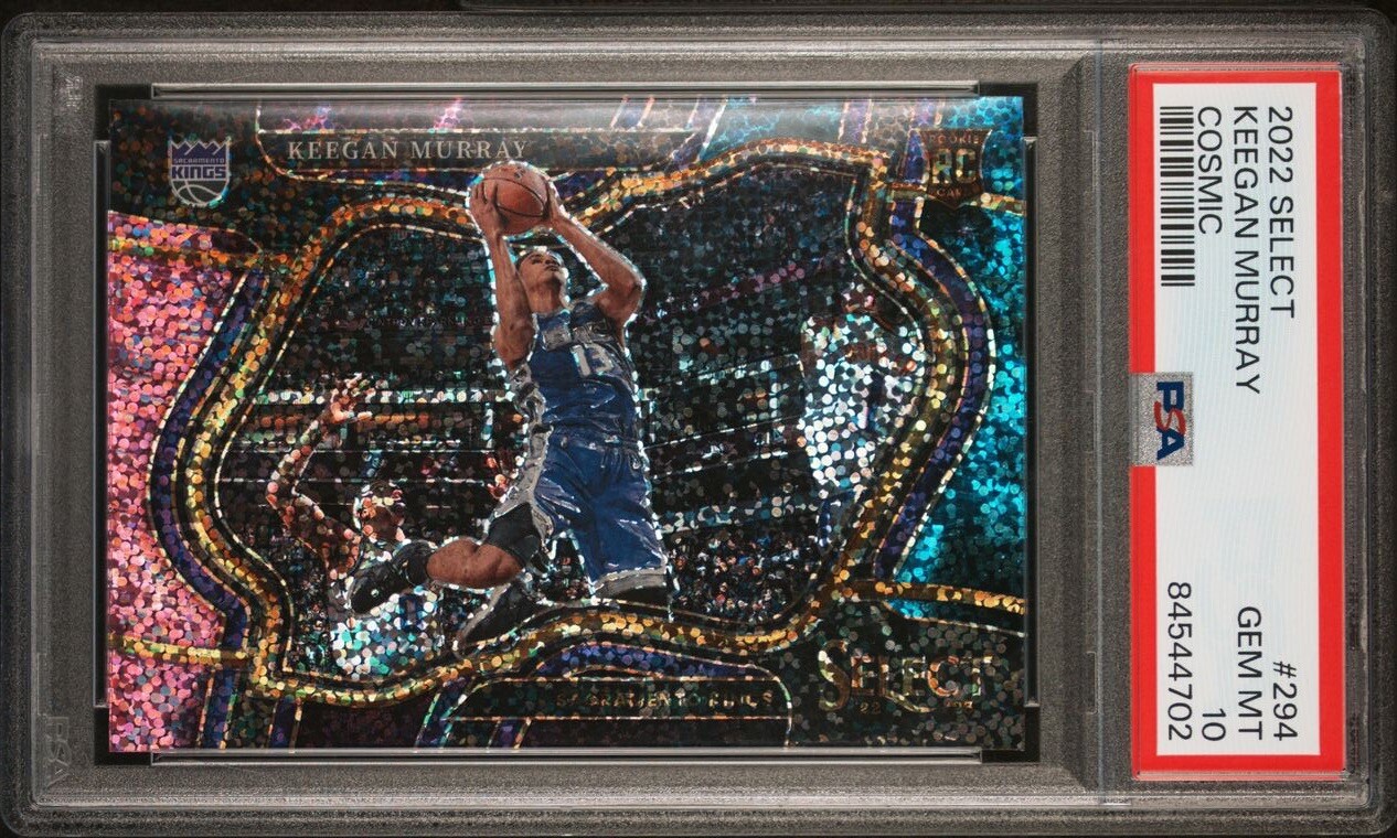 2022 Select Keegan Murray Courtside Cosmic Prizm PSA 10 Rookie Pop 1 Kings