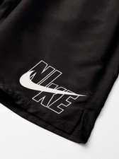 Nike Swim Men's Standard Logo Solid Lap 9" Volley Short Swim Trunk Iron Grey S