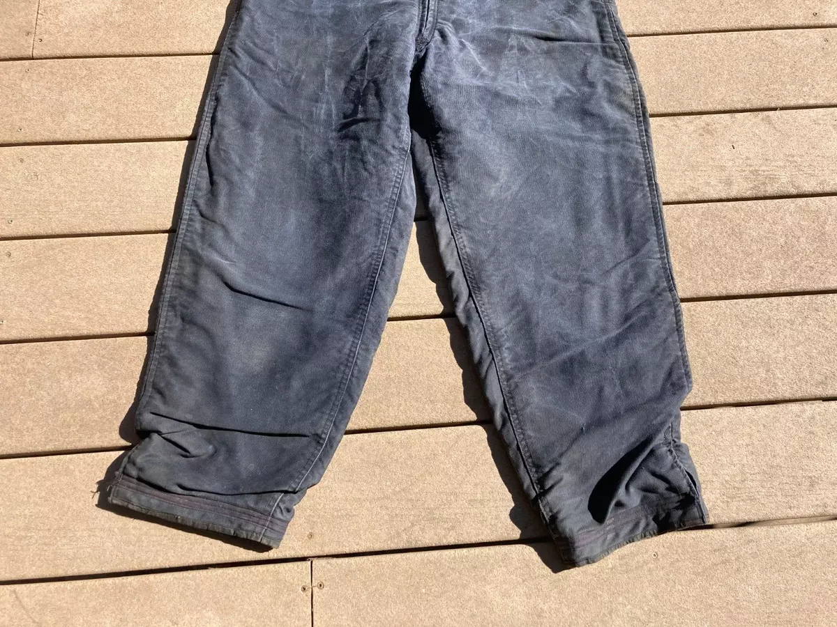 Vintage Original WW2 WWII US Navy Ship Deck Blue Bib Overalls 1940s 40s USN