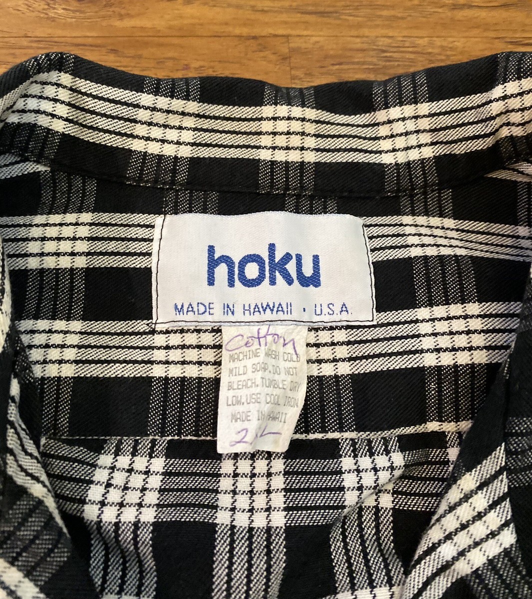 レア！50-60s Vintage Palaka Shirt サイズ16half VINTAGE Hoku Palaka XXL Hawaiian Shirt MADE IN HAWAII Aloha