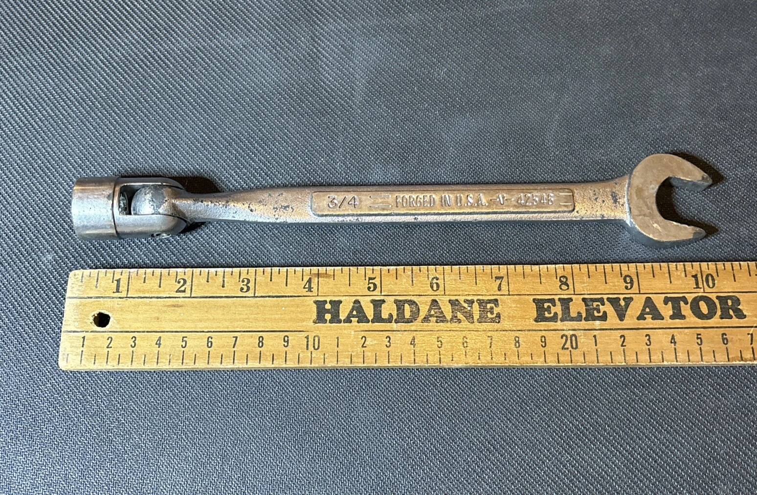 Vintage CRAFTSMAN -VV- 42546 3/4” Combination 12pt Flex Socket Tool USA Saltus