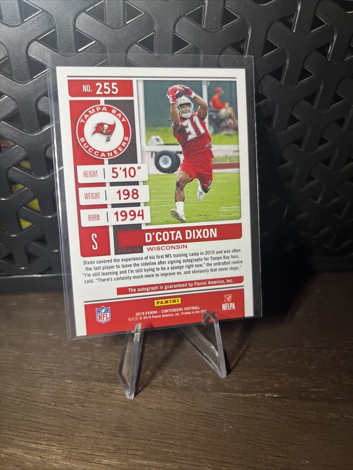 2019 Panini Contenders RC Auto 💎D’Cota Dixon🔥 No.255 - Image 2 of 2