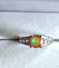 Colorful Faceted Welo Ethiopian Ring set in Sterling Silver — photo 4