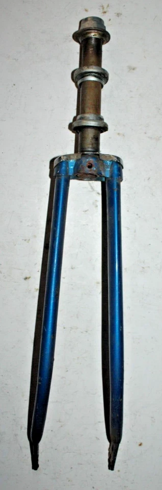 Vintage Road Bike Fork 700c 1" Threaded 170mm Hybrid Blue Steel Fast USA Shipper - Image 2 of 4