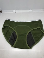 Nalwort Teen Girls Leak-Proof Organic Underwear in Green ￼Khaki Panties XL