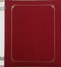  NEW, VTG Creative Memories Red Expandable Scrapbook Photo Album 8x10 15 Pages