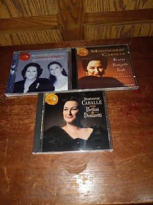 Montserrat Caballe CDs Lot of 3 Two Voices One Heart Bellini Verdi 