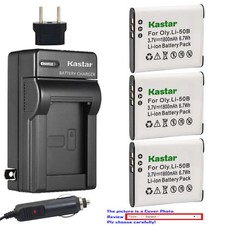 Kastar Battery AC Charger for Olympus Li-50B LI-50C  Tough TG-610 TG-615 iHS