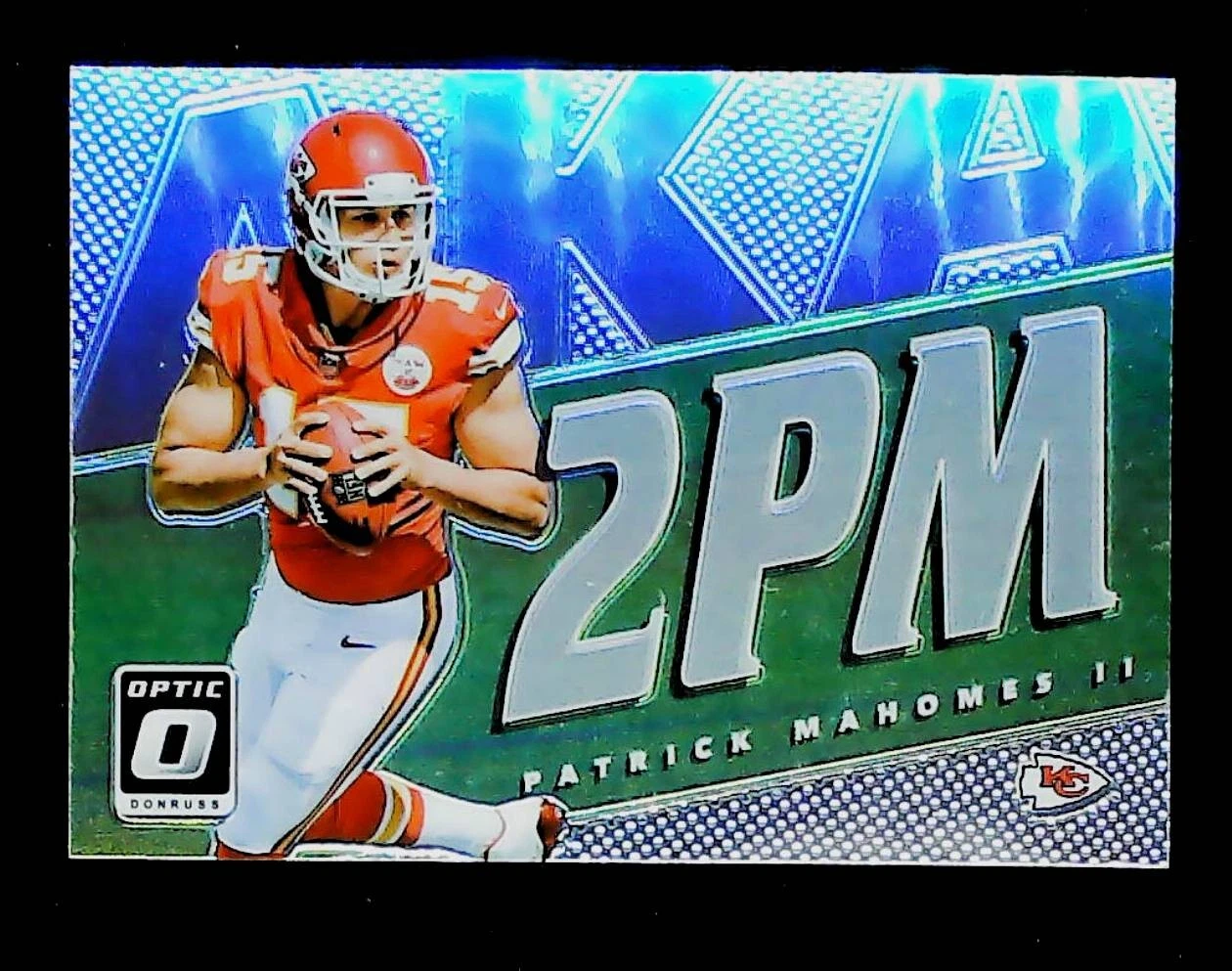 Patrick Mahomes Panini Donruss Optic Aka #30 Gold Vinyl 1/1