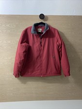 LL Bean Womens O WY23 Full Zip Polartec Fleece Lined Pockets Adjustable Size M