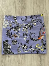 Vintage Versace Purple Mini Skirt, Spring/Summer Collection 2010, Butterfly’s
