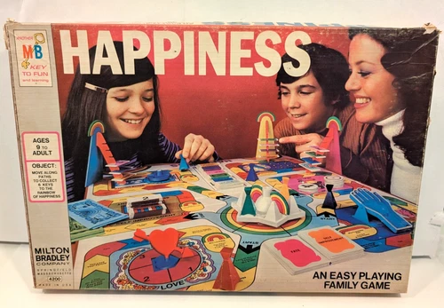 Vintage 1972 Milton Bradley The Game of Happiness #4200