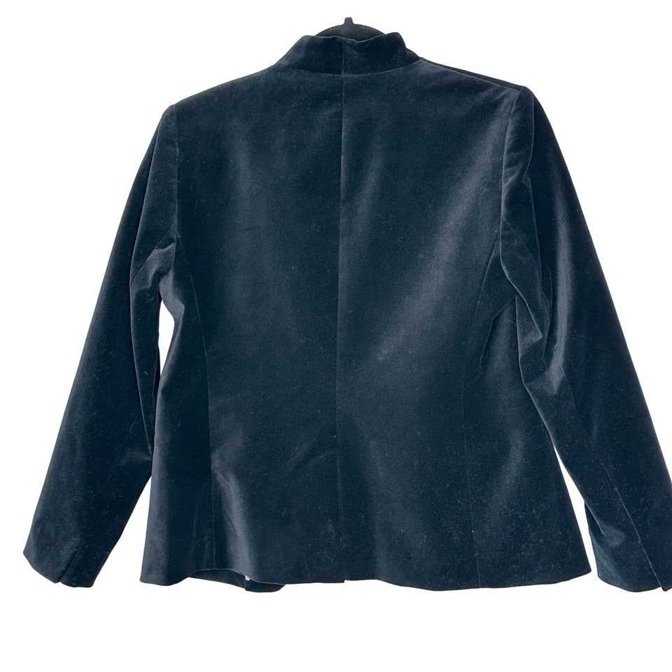 J. Blazer Crew 365 Terciopelo Negro Para Mujer Talla 6 Nuevo Con Etiquetas Elegante Clásico Foto 2 de 4