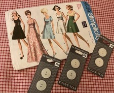 Vintage 1960s Simplicity 8539 Sewing Pattern Dress 2 Lengths ~ Sz 10 UNCUT