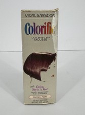 Vintage 1985 Vidal Sassoon Colorific Color Styling Mousse French Plum NOS Prop