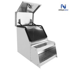 Commercial Semi Truck Utility Box 25x28x18 Aluminum Saddle Step Heavy Container Commercial Semi Truck Utility Box 25x28x18 Aluminum Saddle Step Heavy Container