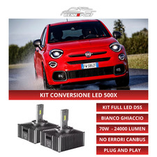 KIT LED D5S CONVERSIONE BI XENON BIXENO A LED FIAT 500X 24000 LUMEN